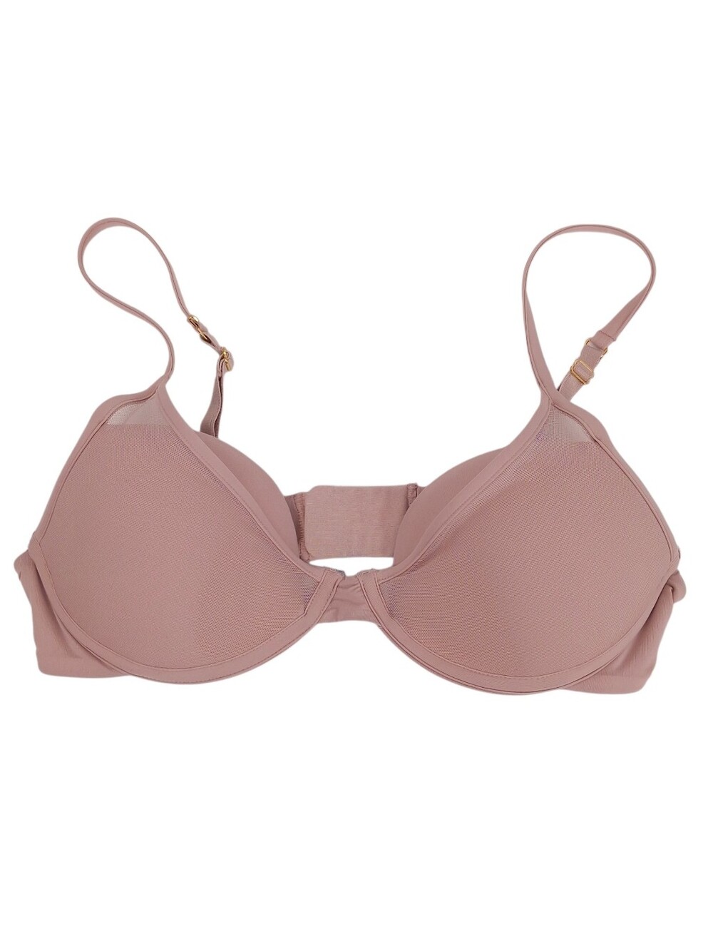 Pepper Classic All You Bra 34B for small breasts underwire plunge soft nude pink